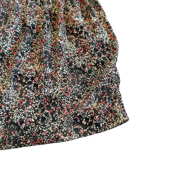 La Petite Francaise Floral Print Mini Dress Gold Trim Size 36 Small Women's - Picture 10 of 12